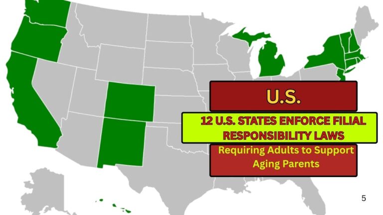 12 U.S. States Enforce Filial Responsibility Laws