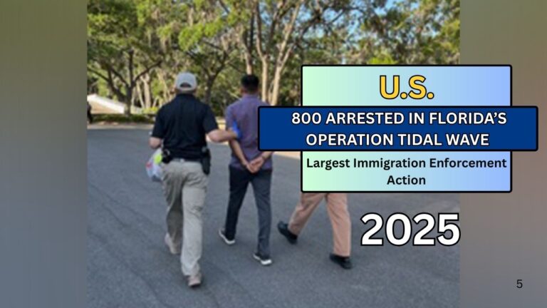 800 Arrested in Florida’s Operation Tidal Wave
