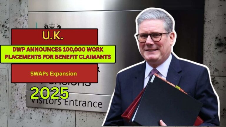 DWP Announces 100,000 Work Placements for Benefit Claimants