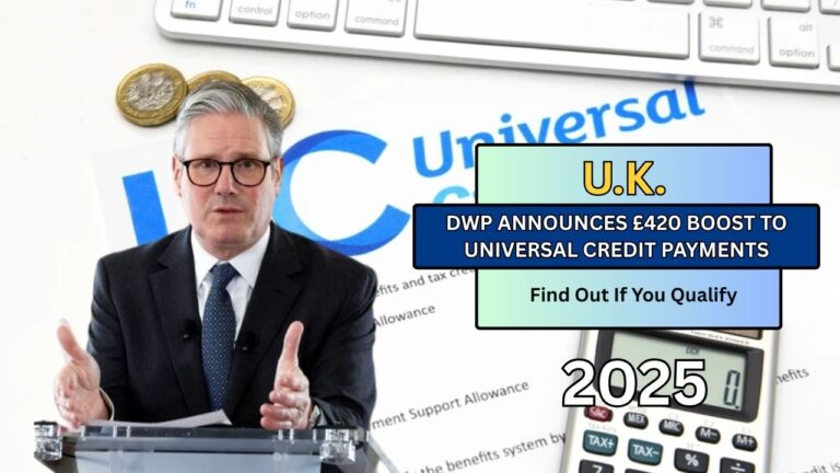 DWP Announces £420 Boost to Universal Credit Payments