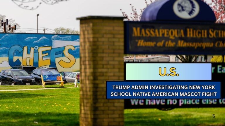 Trump Admin Investigating New York School Native American Mascot Fight