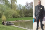 The body found inside a car that sank in a drainage basin has been identified as a New Jersey man