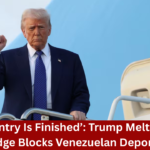 Our Country Is Finished’: Trump Melts Down After Judge Blocks Venezuelan Deportations