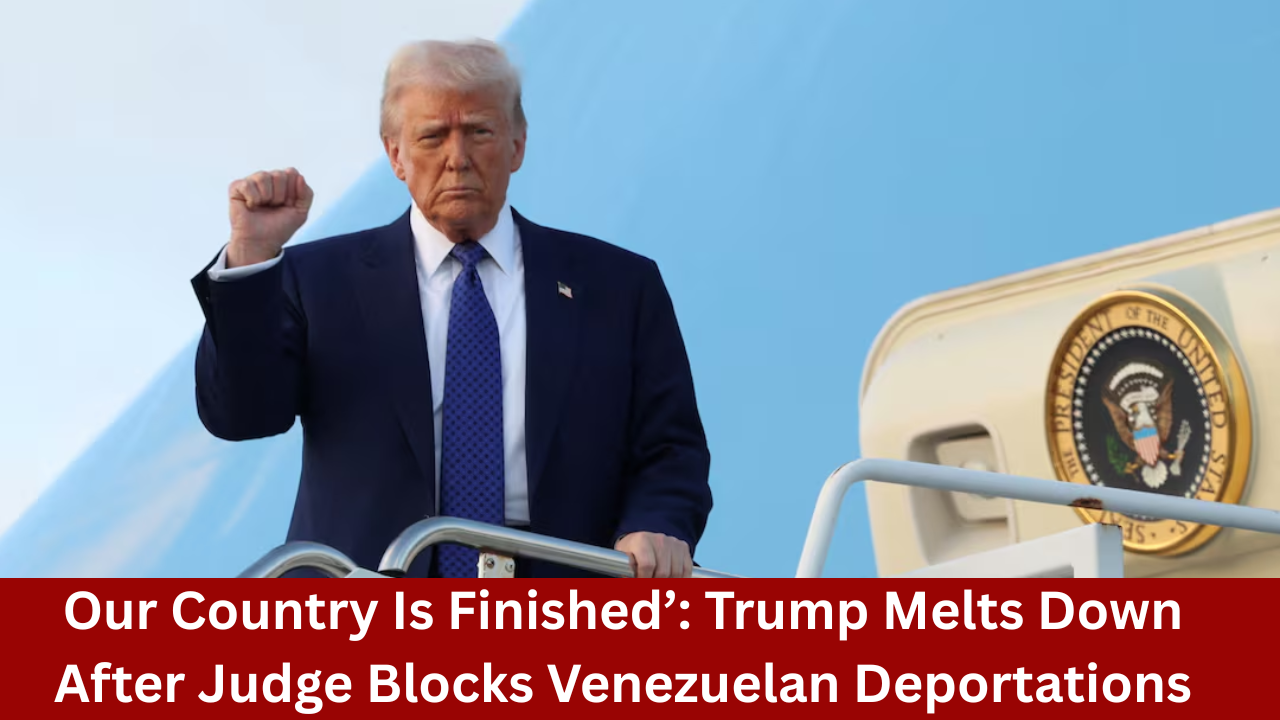Our Country Is Finished’: Trump Melts Down After Judge Blocks Venezuelan Deportations